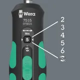 Динамометрическая реверсная отвертка WERA 7515 Kraftform Safe-Torque Speed ​​2-6 Nm (05075815001)