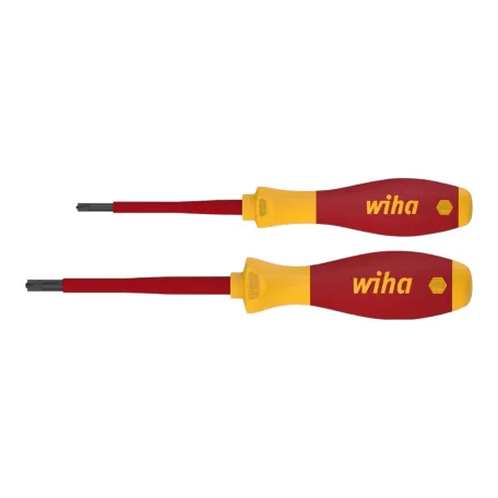Набір діелектричних викруток Wiha SoftFinish electric Xeno, SL/PZ1–SL/PZ2, до 1000 В, 2 шт. (32282)