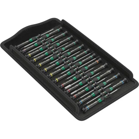 Набор микроотверток в сумке WERA Kraftform Micro Big Pack 1 для электронщиков, 25 штук (05134000001)