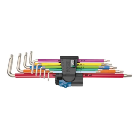 Набір подовжених TORX-ключів WERA 3967/9 TX SXL Multicolour HF Stainless 1, 9 предметів (5022689001)
