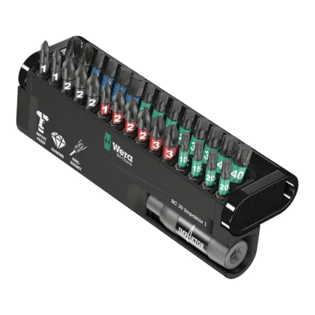Набір ударних біт WERA Bit-Check 30 Impaktor 1, 25 мм, 30 предметів (5057690001)