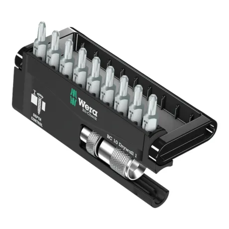 Набір біт для гіпсокартону WERA Bit-Check 10 Drywall 1 SB, PH2, 10 предметів (5136011001)