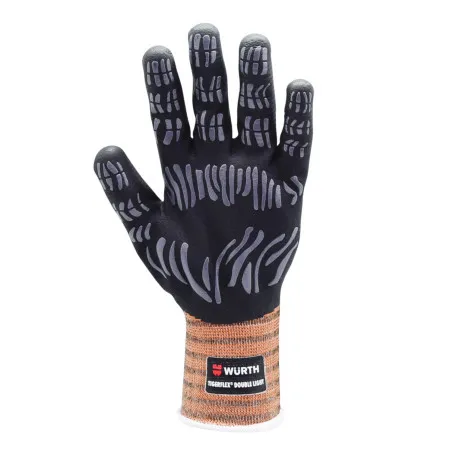 Перчатки защитные Wurth, двусторонние TIGERFLEX DOUBLE LIGHT, покрытие нитрил, р.8 (0899411228)