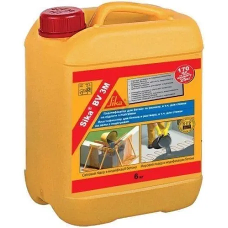 Пластификатор для теплых полов Sika BV 3M, 6 кг (132149)