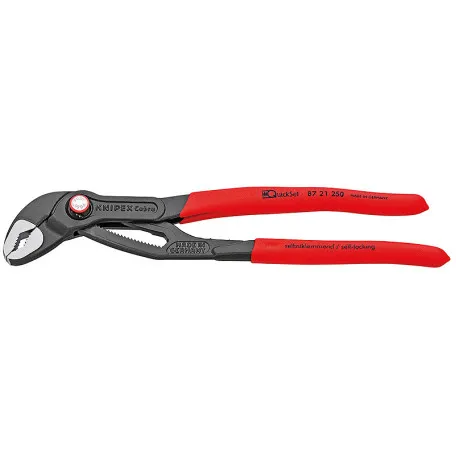 Переставные клещи Knipex Cobra QuickSet (с автопуском) сантехнические, 250 мм (87 21 250)