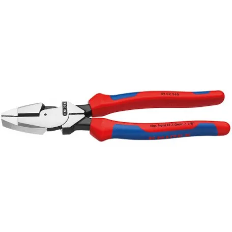 Плоскогубцы Knipex электромонтера (фосфатированные), 240 мм (09 02 240)