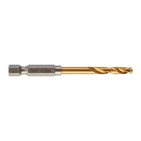 Сверло по металлу MILWAUKEE RedHEX HSS-G TiN 4,5 мм, 10 шт (4932478179)