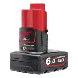 Аккумулятор MILWAUKEE M12 B6 (12В; 6,0 А/ч; Li-ion) (4932451395)