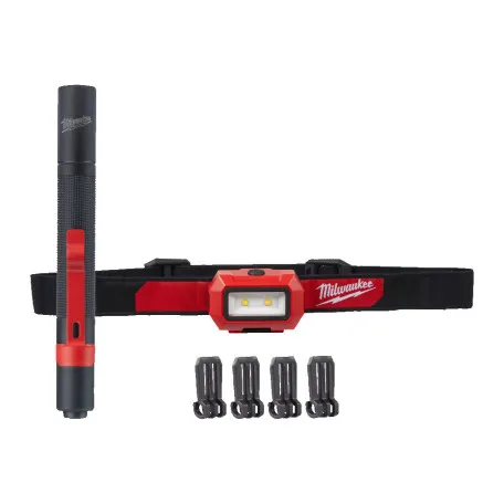 Набор светодиодных фонарей HL2IPL-LED ALKALINE POWER PACK MILWAUKEE (4933492103)