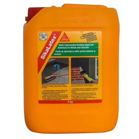 Универсальная добавка для тонкослойных штукатурок и стяжек SikaLatex® 5 кг (164233)