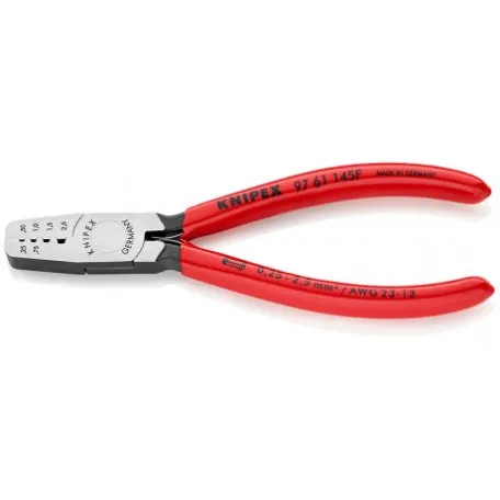 Инструмент для обжима контактных гильз Knipex, 145 мм (97 61 145 F)