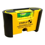 Карманный мини уровень STABILA Pocket Electric с магнитом и клипсой (18115)