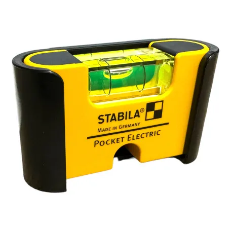 Карманный мини уровень STABILA Pocket Electric с магнитом и клипсой (18115)