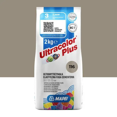 Фуга цементна Mapei Ultracolor Plus №116, сірий шалфей, 2 кг (6011602A)
