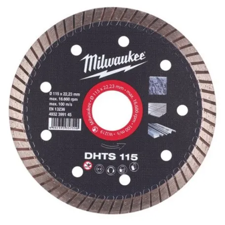 Алмазный диск MILWAUKEE DU 230 мм для бетона, камня, кирпича (4932399146)