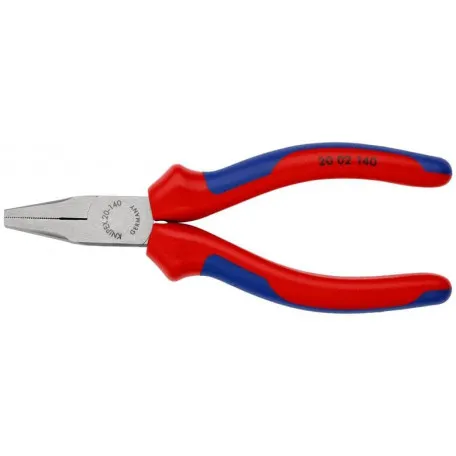 Плоскогубцы Knipex с гладкими губками, 140 мм (20 02 140)
