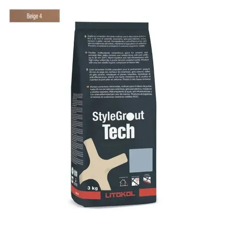 Цементная затирка Litokol StyleGrout Tech 0-20 (Beige 4) 3 кг (SGTCHBGE40063)