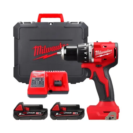 Дрель-шуруповерт аккумуляторная безщеточная ударная Milwaukee M18 BLPDRC-202C (+2 ак) (4933492822)