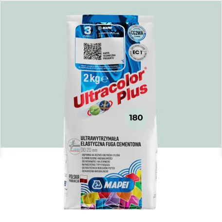 Фуга цементна Mapei Ultracolor Plus №180, м'ята, 2 кг (6018002A)
