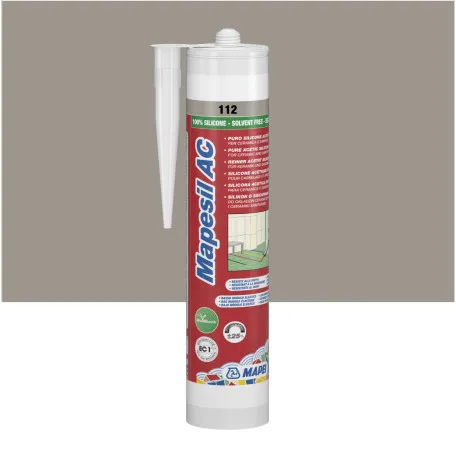 Силиконовый герметик Mapei MAPESIL AC №112, серый, 310 мл (4811242IT)