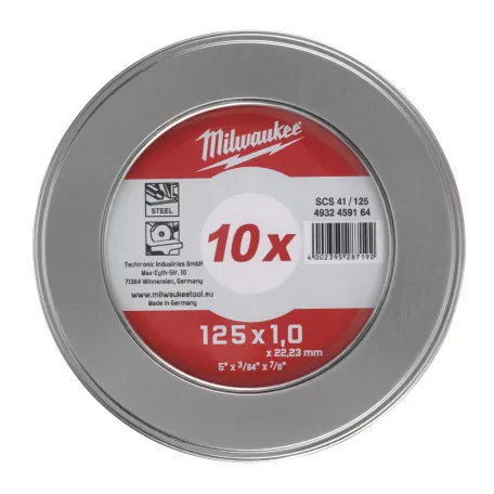 Отрезной диск SCS 41/125x1 PRO+ (10 шт) в металлическом боксе (4932478998)