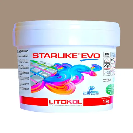 Эпоксидная затирка Litokol Starlike EVO 225 табакко 1 кг (STEVOTBC0001)