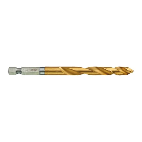 Сверло по металлу MILWAUKEE RedHEX HSS-G TiN 8,0 мм, 5 шт (4932478183)