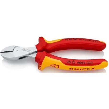 Кусачки боковые Knipex X-Cut VDE компактные, 160 мм (73 05 160)