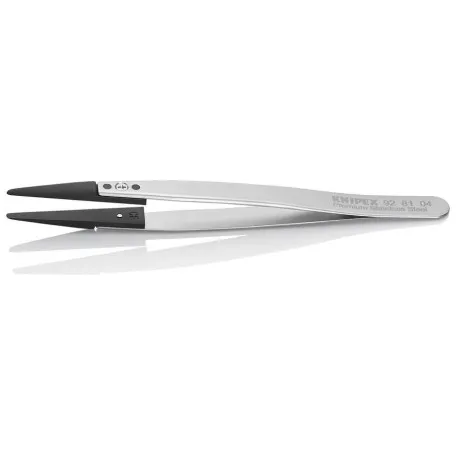 Пинцет Knipex ESD со сменными наконечниками (закругленный), 130мм (92 81 04)