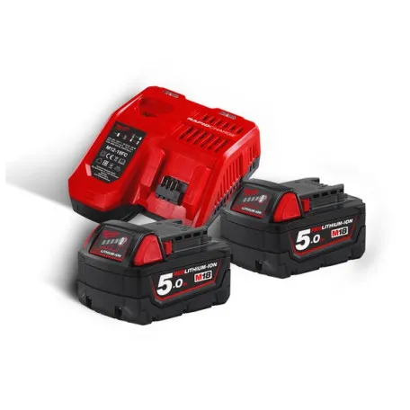 Энергокомплект MILWAUKEE M18 NRG-502C (В5 2шт; З/В M12-18 C) (4933459218)