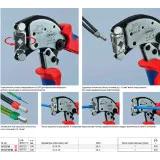 Инструмент Knipex для обжима контактных гильз с автонастройкой и поворотной головкой, до 16 мм² (97 53 18)