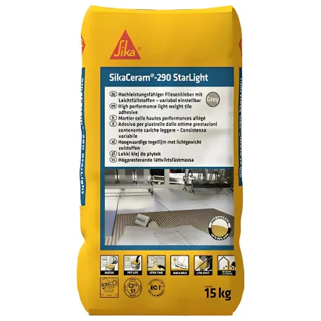 Клей плиточный легкий для большого формата Sika Ceram 290 StarLight, 15 кг (478330)