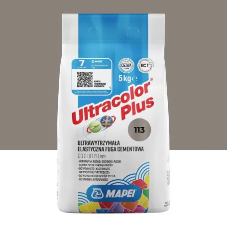 Фуга цементна Mapei Ultracolor Plus №113, темно-сірий, 5 кг (6011305A)