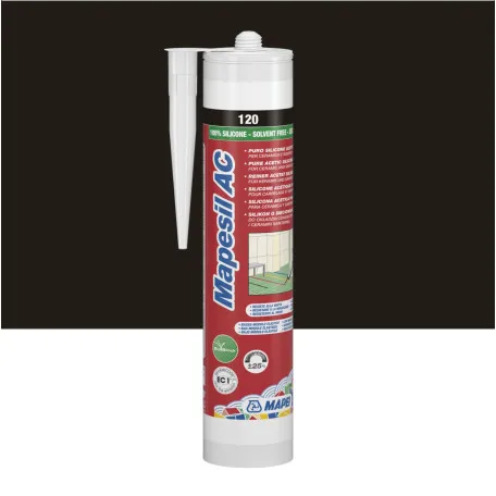 Силиконовый герметик Mapei MAPESIL AC №120, черный, 310 мл (4812042IT)