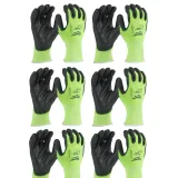 Перчатки MILWAUKEE Hi-Vis с уровнем сопротивления порезам 1, размер XL/10 (12 пар) (4932492916)