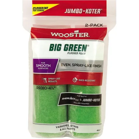 Комплект міні-валиків Wooster Jumbo-Koter Big Green, 10 см, ворс 13 мм, 2 шт (RR310-4½)