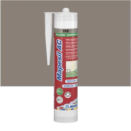 Силиконовый герметик Mapei MAPESIL AC №113, темно-серый, 310 мл (4811342IT)