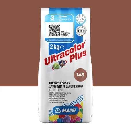 Фуга цементна Mapei Ultracolor Plus №143, терракота, 2 кг (6014302A)