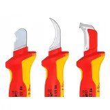 Нож для удаления оболочки кабеля с секторными жилами Knipex, 190 мм (98 53 13)