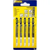 Пилка по дереву для электролобзика Irwin Т-хвостовик, 5 шт (100/10/Т101BR) (10504223)