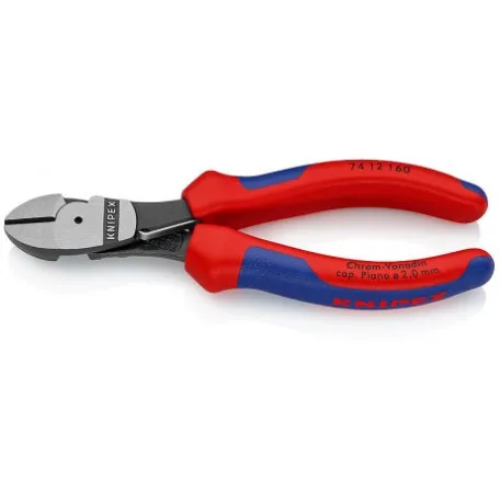Кусачки боковые Knipex особой мощности (фосфатированные), 160 мм (74 12 160)