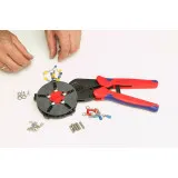 Обжимные клещи Knipex MultiCrimp® (с сменными плашками), 250 мм (97 33 02)