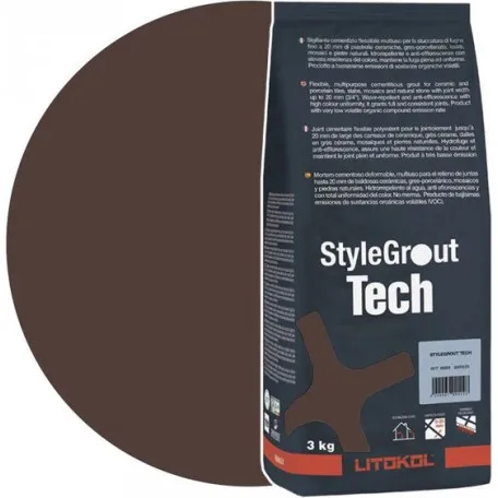 Цементная затирка Litokol StyleGrout Tech 0-20 (Brown 2) 3 кг (SGTCHBRW20063)