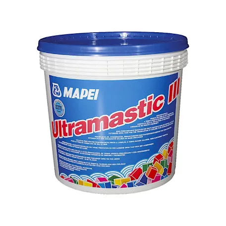 Тиксотропний клей для плитки Mapei Ultramastic III, білий, 5 кг (010091105W)