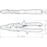 Ножницы по металлу ToughBuilt Bulldog (TB-H4-60-B)