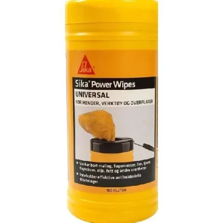 Салфетки Sika Power Wipes для очистки рук и инструментов, 100 шт (534750)