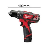 Аккумуляторная дрель-шуруповерт, крут. мом 40 Нм, MILWAUKEE M12 BPD-202C (4933441940)