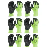 Перчатки MILWAUKEE Hi-Vis с уровнем сопротивления порезам 1, размер M/8 (12 пар) (4932492914)