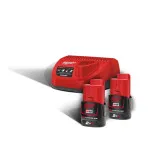 Энергокомплект MILWAUKEE M12 NRG-202 (B2 2шт; З/П С12С) (4933459209)