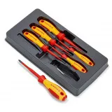 Набор диэлектрических отверток с зауженным рабочим концом Knipex VDE, Phillips/Pozidriv (00 20 12 V03)